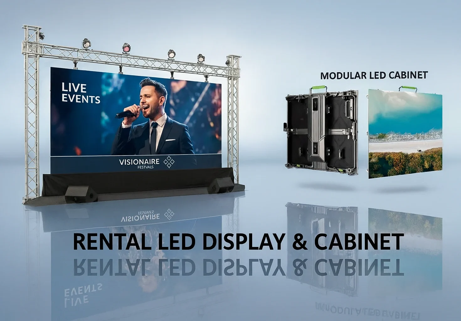 Rental LED display on stage in Bangladesh