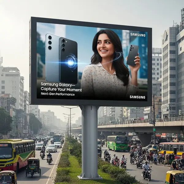 P3.076 outdoor LED display screen display in bangladesh